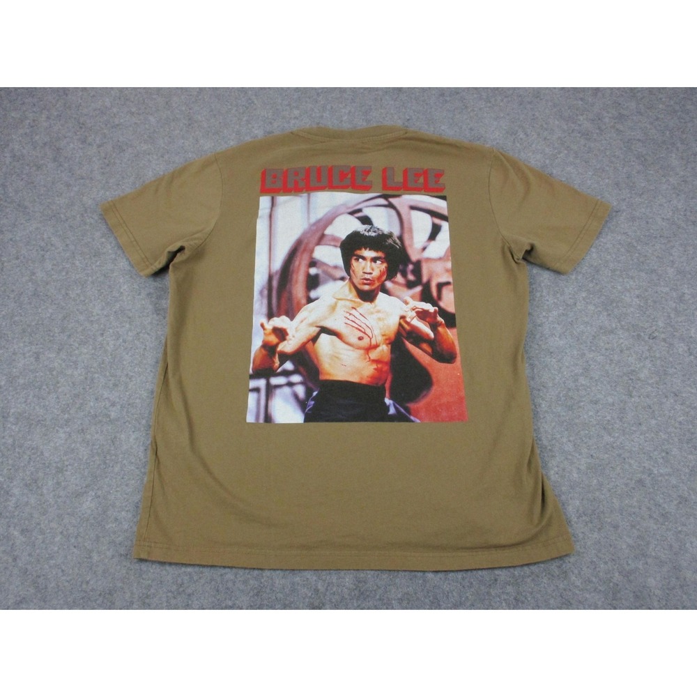 Bruce Lee Shirt Mens Medium Brown Shoe Palace Enter The Dragon Graphic Tee